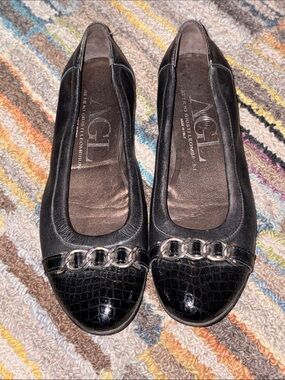 Attilio Giusti Leombruni (AGL) loafers, Black size  EU 39 1/2.